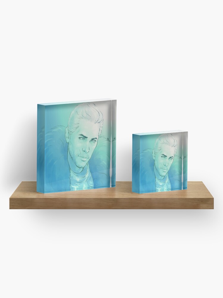 Alternate view of Commander - blu oltremare Acrylic Block