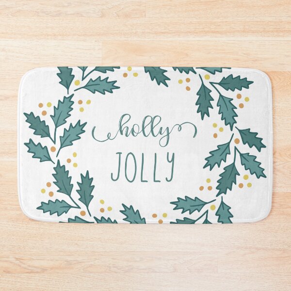 Item preview, Christmas holly lettering wreath designed and sold by HannaPaulina.