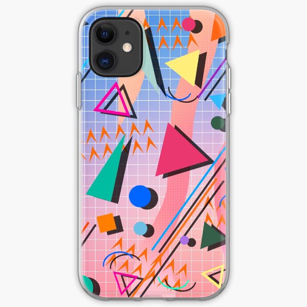 80s pop retro pattern 2 iPhone Soft Case