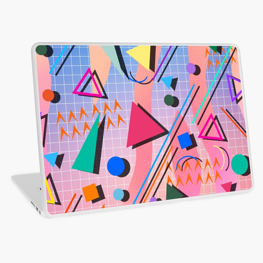 80s pop retro pattern 2 Laptop Skin