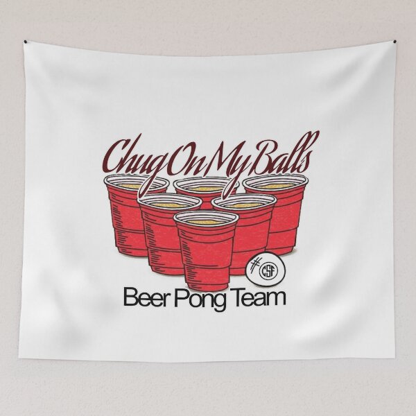 Item preview, Chug On My Balls - Beer Pong Team designed and sold by crazy-s-factory.