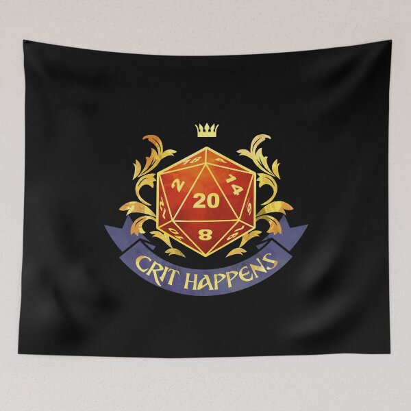 Item preview, Crit Happens Natural 20 designed and sold by D20Tees.