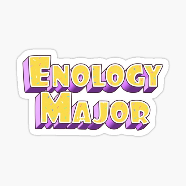 3D Enology Major Sticker