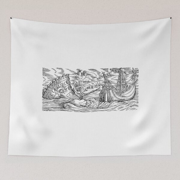Item preview, Whale Monster Anchor Ship designed and sold by alexvas.