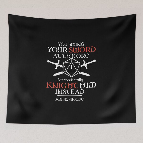 Item preview, Arise Sir Orc D20 Critical Failure designed and sold by D20Tees.