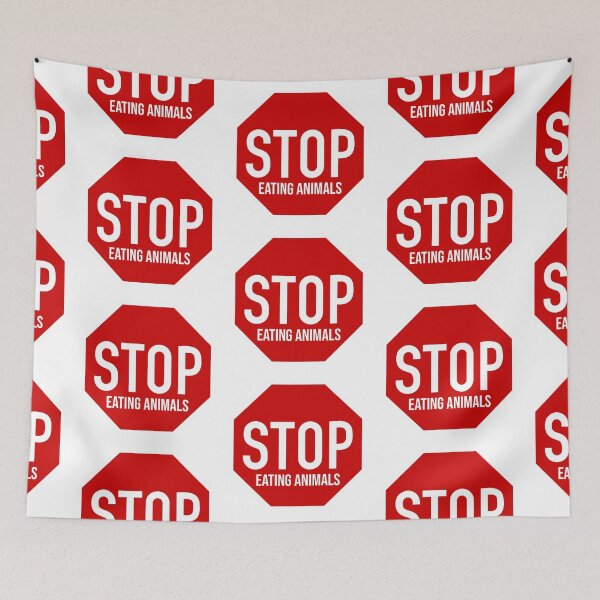 Item preview, STOP EATING ANIMALS designed and sold by Stick With The Animals.