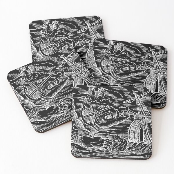 Item preview, Whale Monster Anchor Ship Dark designed and sold by alexvas.