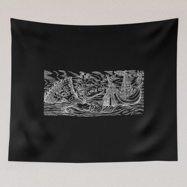 Item preview, Whale Monster Anchor Ship Dark designed and sold by alexvas.