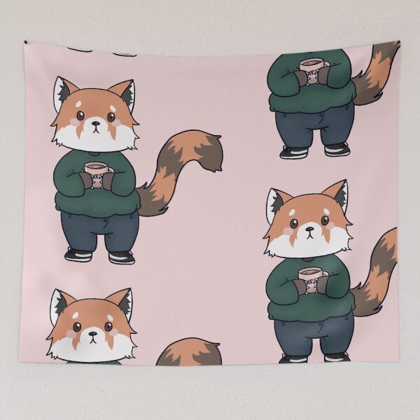 Item preview, Hipster Red Panda designed and sold by scribblely-face.