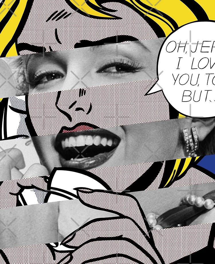 Funda Y Vinilo Para Ipad Oh Jeff Tambien Te Amo Pero De Roy Lichtenstein Y Marylin Monroe De Luigi Tarini Redbubble