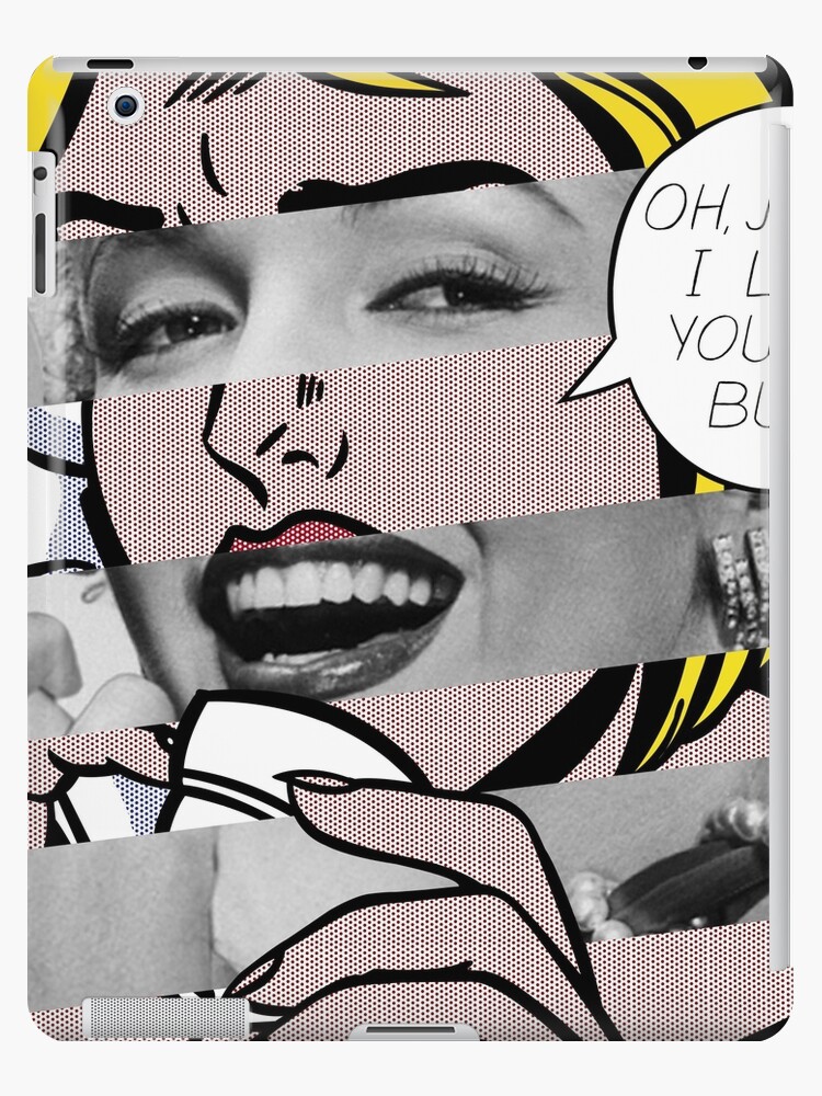 Funda Y Vinilo Para Ipad Oh Jeff Tambien Te Amo Pero De Roy Lichtenstein Y Marylin Monroe De Luigi Tarini Redbubble