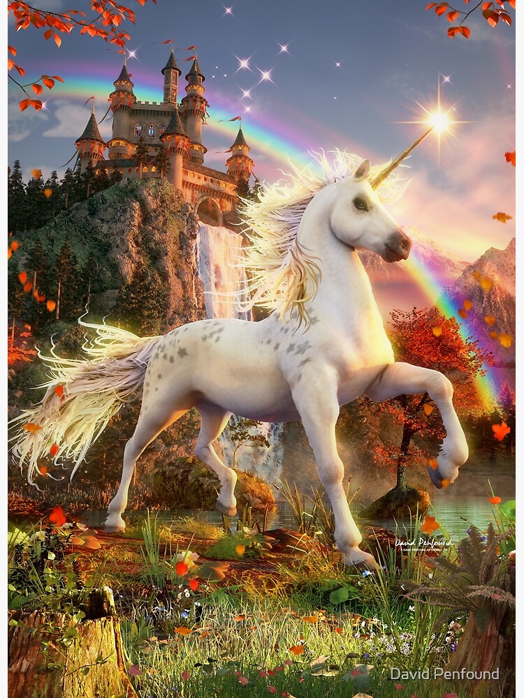 Disover Unicorn of the evening star Premium Matte Vertical Poster