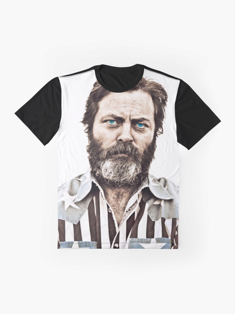 nick offerman flag shirt