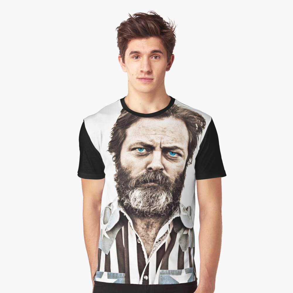 nick offerman flag shirt