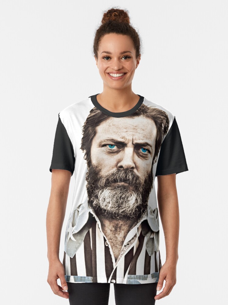 nick offerman flag shirt