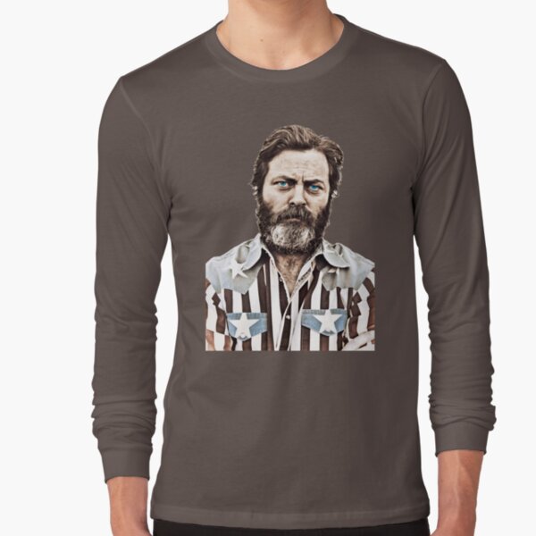 nick offerman flag shirt