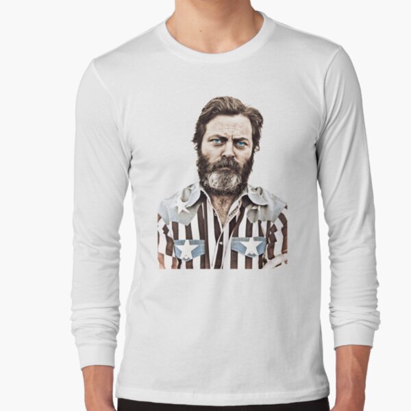 nick offerman flag shirt