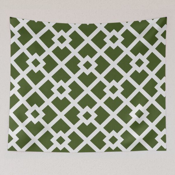 Item preview, Green & White Squares designed and sold by dallastxart.