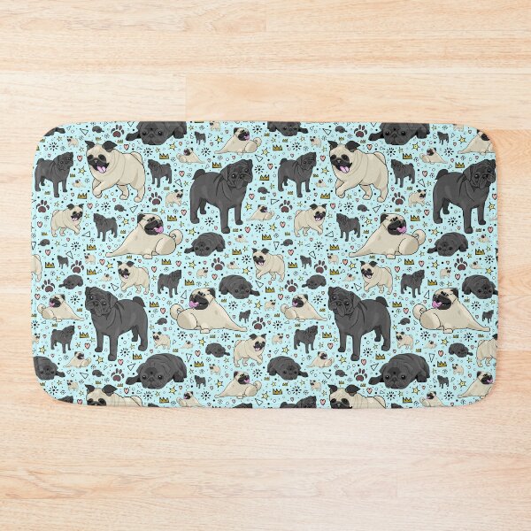 Item preview, Pugs in Blue designed and sold by Nemki.