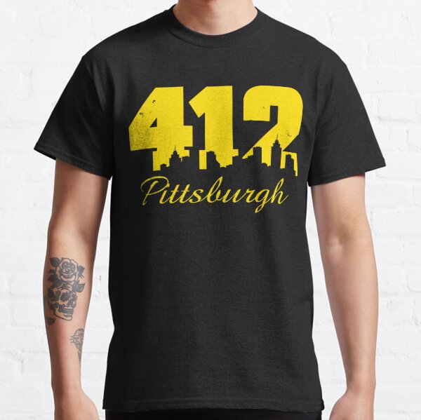 PITT 412 Pittsburgh Long Sleeve T-shirt LS - Pirates Steelers PIT