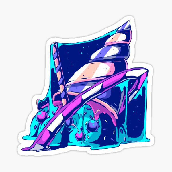 Space Juice 4 - Ice Cream Sticker