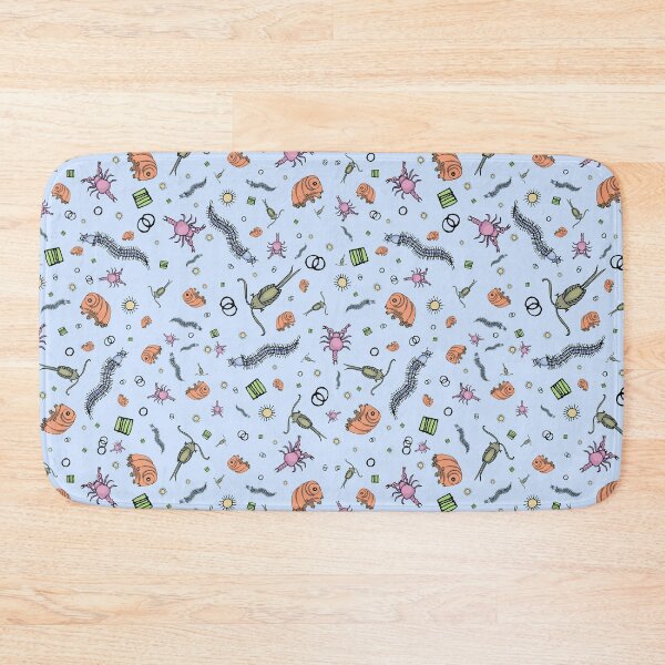 Item preview, Microscopic Animals in Blue designed and sold by Nemki.