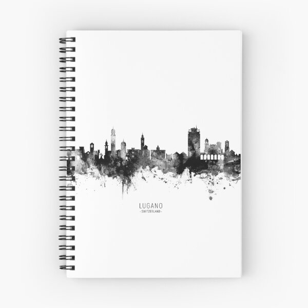 Item preview, Lugano Switzerland Skyline designed and sold by ArtPrints.