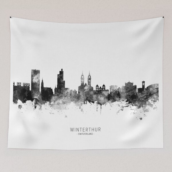 Item preview, Winterthur Switzerland Skyline designed and sold by ArtPrints.