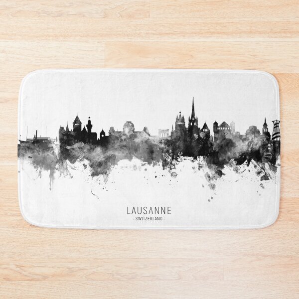 Item preview, Lausanne Switzerland Skyline designed and sold by ArtPrints.