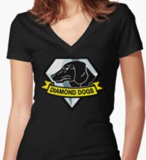 Diamond Dogs Women's Fitted V-Neck T-Shirt