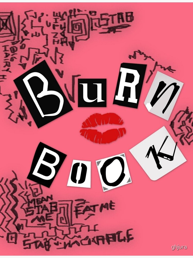 "burn book" Sticker by ghjura | Redbubble