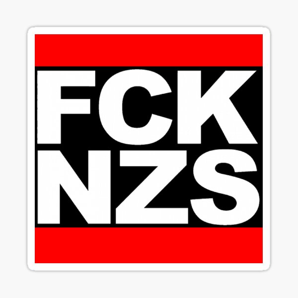 Vista previa del artículo con la obra «FCK NZS», diseñado y vendido por luella.is ..