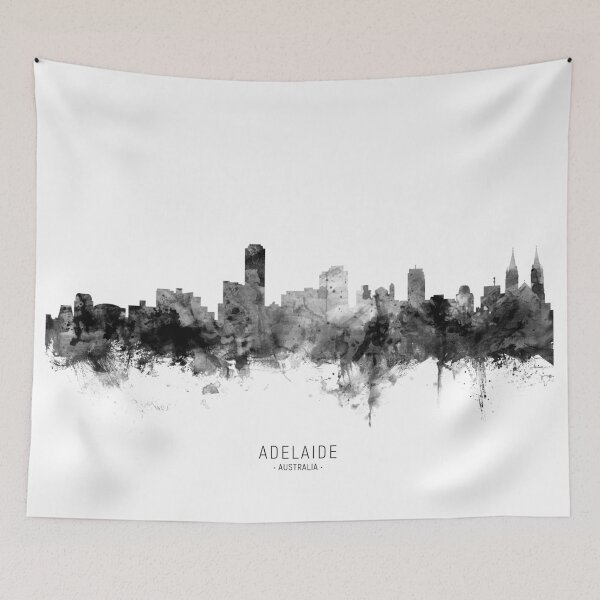 Item preview, Adelaide Australia Skyline designed and sold by ArtPrints.