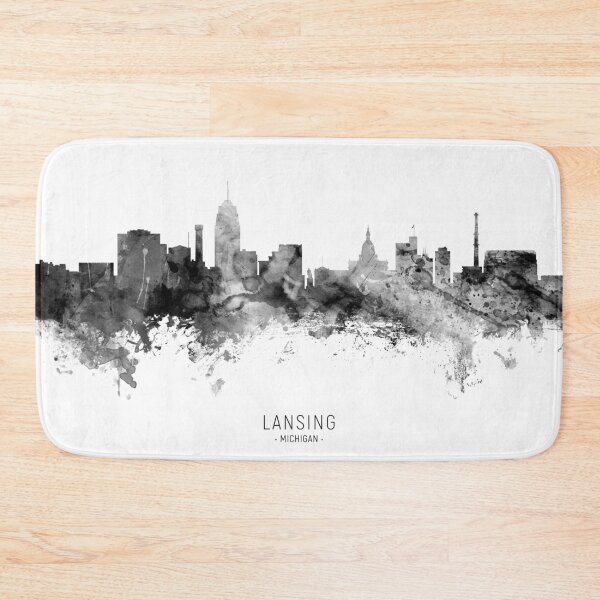 Item preview, Lansing Michigan Skyline designed and sold by ArtPrints.