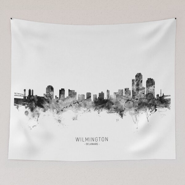 Artikelvorschau, Wilmington Delaware Skyline entworfen und verkauft von ArtPrints.