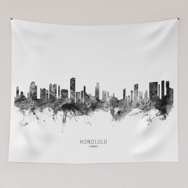Item preview, Honolulu Hawaii Skyline designed and sold by ArtPrints.