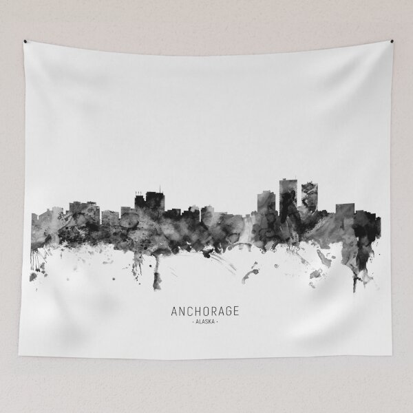 Item preview, Anchorage Alaska Skyline designed and sold by ArtPrints.