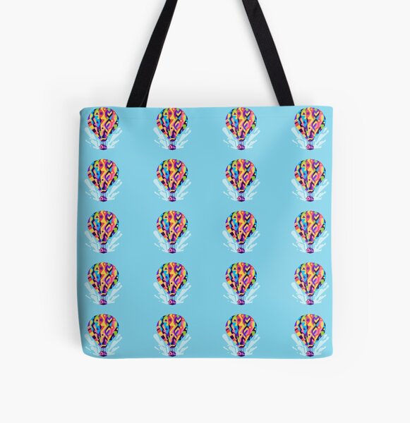 Sky House hot air balloon All Over Print Tote Bag