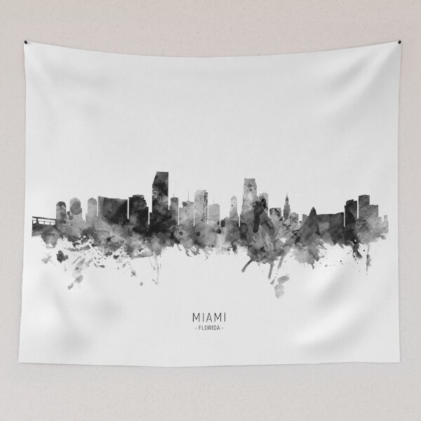 Item preview, Miami Florida Skyline designed and sold by ArtPrints.