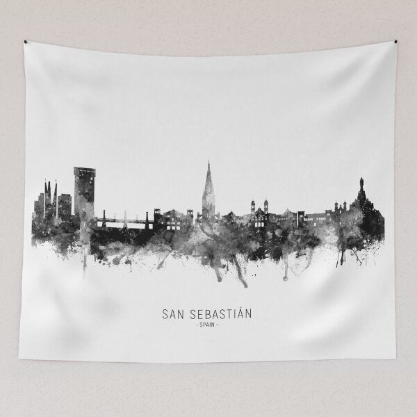 Item preview, San Sebastian Spain Skyline designed and sold by ArtPrints.
