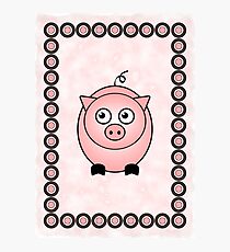 Little Cute Piggy Photographic Print