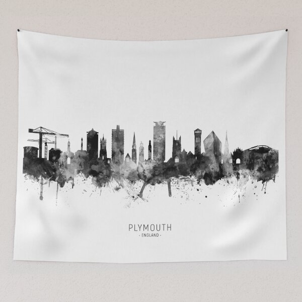 Item preview, Plymouth England Skyline designed and sold by ArtPrints.