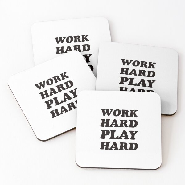 Item preview, Work Hard Play Hard designed and sold by Inspirationmotivation.