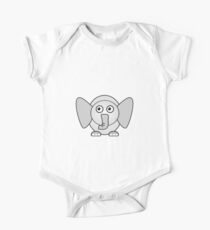 Little Cute Elephant One Piece - Short Sleeve