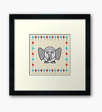 Little Cute Elephant Framed Print