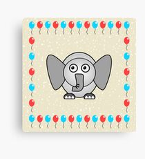 Little Cute Elephant Canvas Print