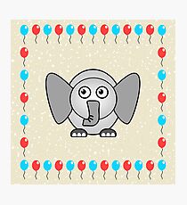 Little Cute Elephant Photographic Print
