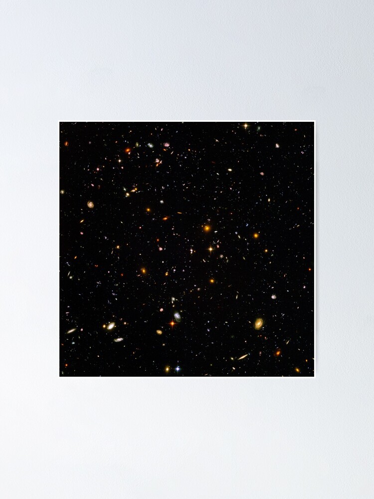 “Hubble Ultra Deep Field poster” Poster for Sale by CarlsArt | Redbubble