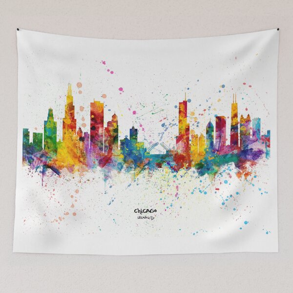 Item preview, Chicago Illinois Skyline designed and sold by ArtPrints.