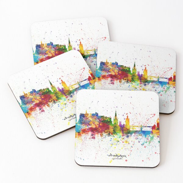 Item preview, Edinburgh Scotland Skyline designed and sold by ArtPrints.